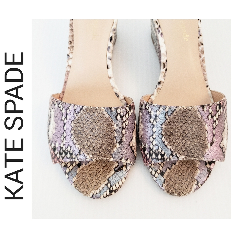 Kate Spade Wedge Sandals Willow Open Toe Size 5.5